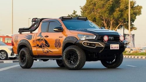 Toyota Hilux 2019 | 2.8L DIESEL | AT | RHD | HEAVY BULL BAR WITH LED KIGHTS | ROOF MOUNTED LED LIGHTS | HAMMER 4X