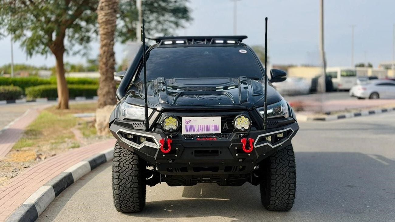 Toyota Hilux 2022| 2.8L DIESEL ENGINE | AT | RHD | HEAVY BULL BAR WITH LED FOCUSED LIGHTS | DUAL BULL BAR ANTENNA