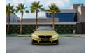 BMW M4 Coupe Akrapovic Exhaust | 3,425 P.M  | 0% Downpayment | Perfect Condition!