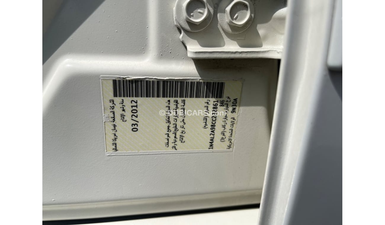 Nissan Altima Nissan Altima model 2012    ( GCC_ SPEC) VERY GOOD CONDITION