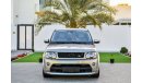 Land Rover Range Rover Sport Supercharged - 2 Years Warranty - AED 2,134 per month - 0% Downpayment