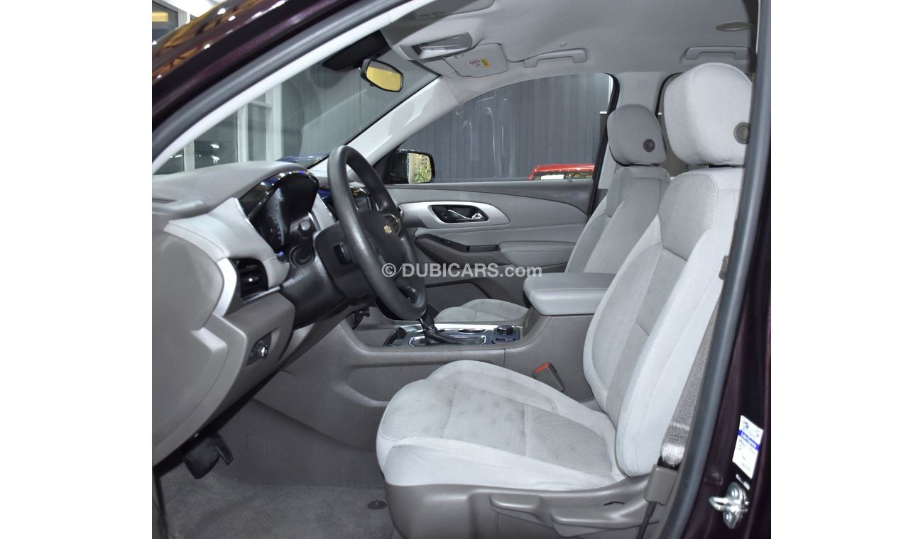 شيفروليه ترافيرس EXCELLENT DEAL for our Chevrolet Traverse ( 2018 Model ) in Burgundy Color GCC Specs