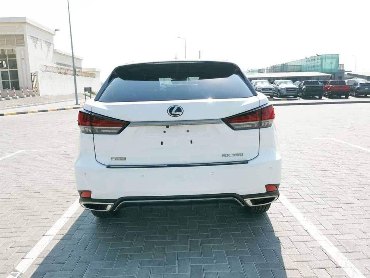 Lexus Rear View White Used Lexus RX350 (F-Sport)-2021-White 2021 for sale in Sharjah - 666206