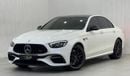مرسيدس بنز E 63S AMG 4MATIC+ 2022 Mercedes Benz E63s AMG 4MATIC+, 2027 Mercedes Warranty + Service Pack, Fully Loaded