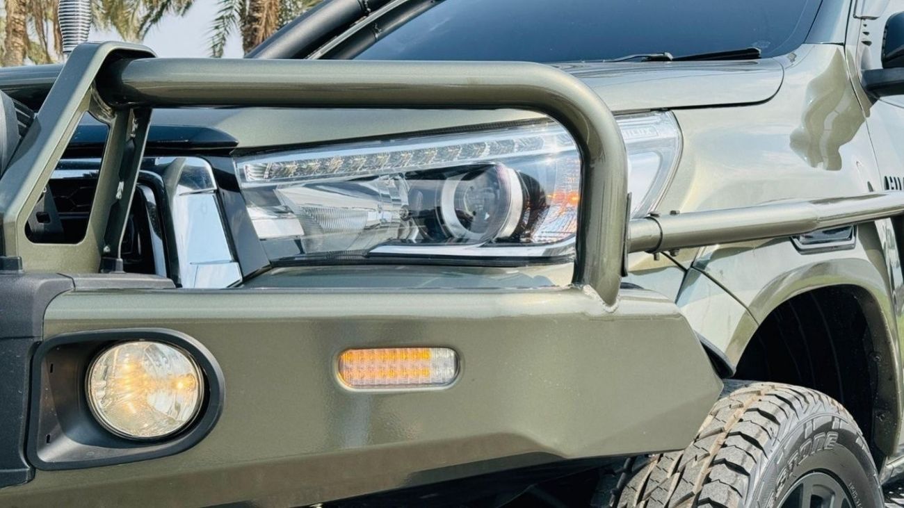 Toyota Hilux PREMIUM BULL BAR INSTALLED | ROOF MOUNTED LED STRIP LIGHTS | BLACK INTE