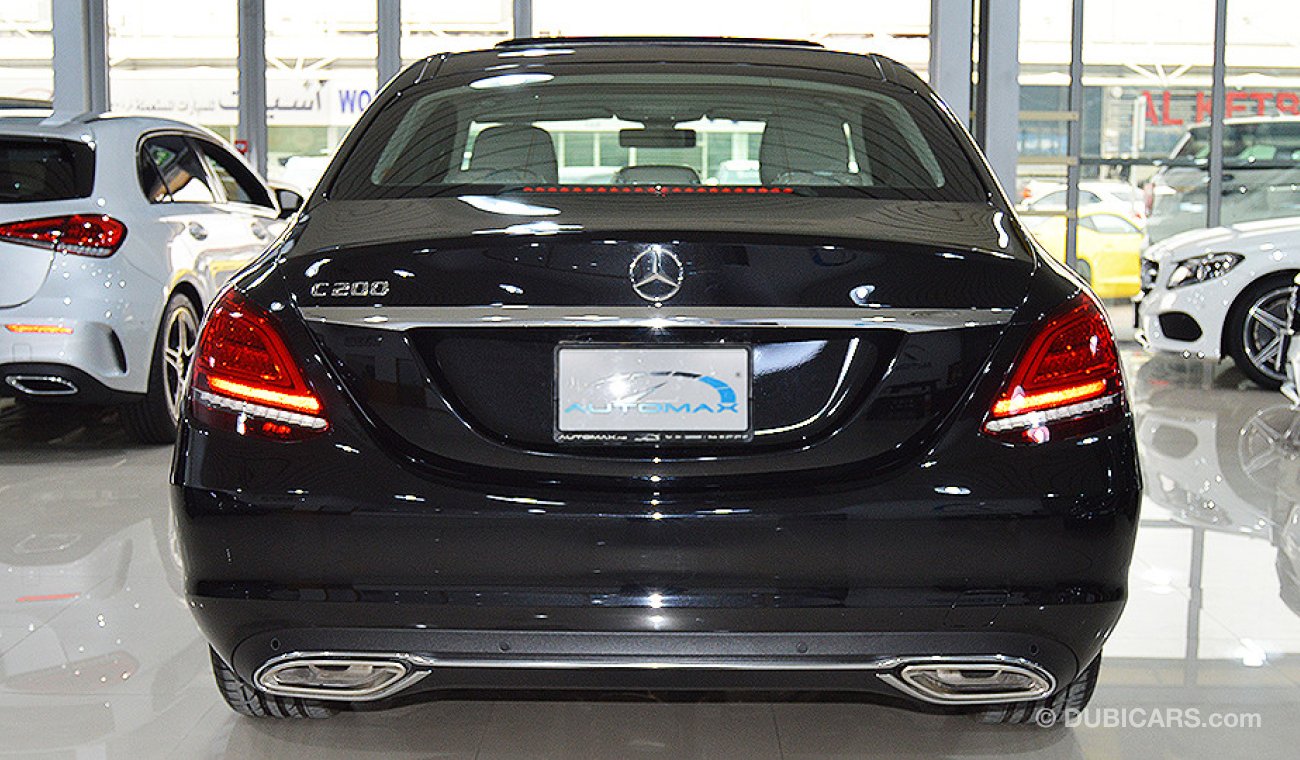 Mercedes-Benz C200 AMG 2019 Sedan, GCC, 0km with 2 Years Unlimited Mileage Warranty from Dealer # SUMMER OFFER