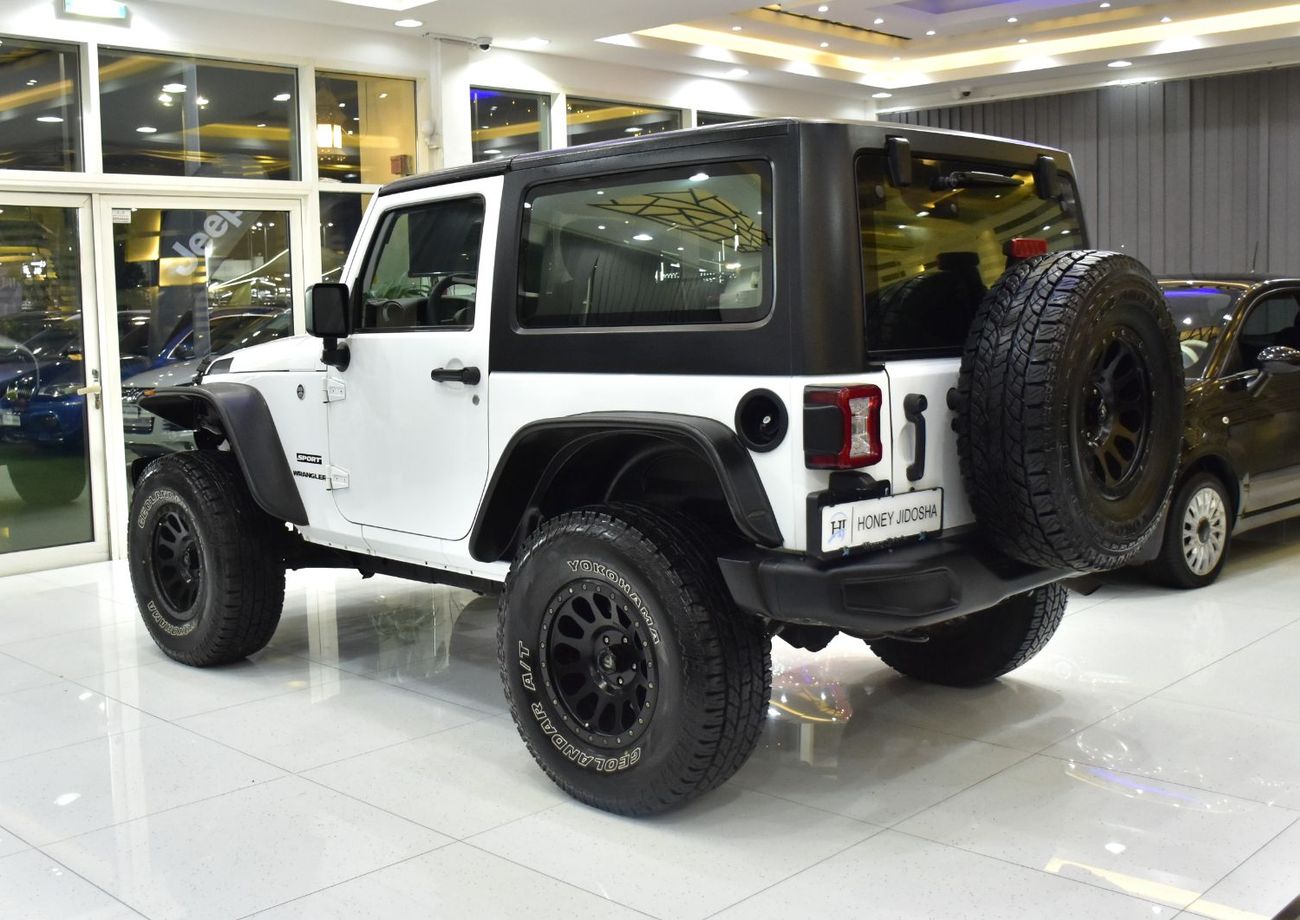 Jeep Wrangler EXCELLENT DEAL for our Jeep Wrangler Sport ( 2017 Model ) in White Color GCC Specs