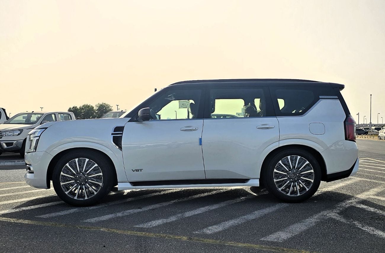 Nissan Patrol Nissan Patrol LE Platinum City 3.5l Twin turbo petrol A/T 4WD SUV White  Color Inside Tan GCC 2026 M