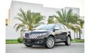 Lincoln MKX FSH with Service Contract - AED 960 Per Month! - 0% DP