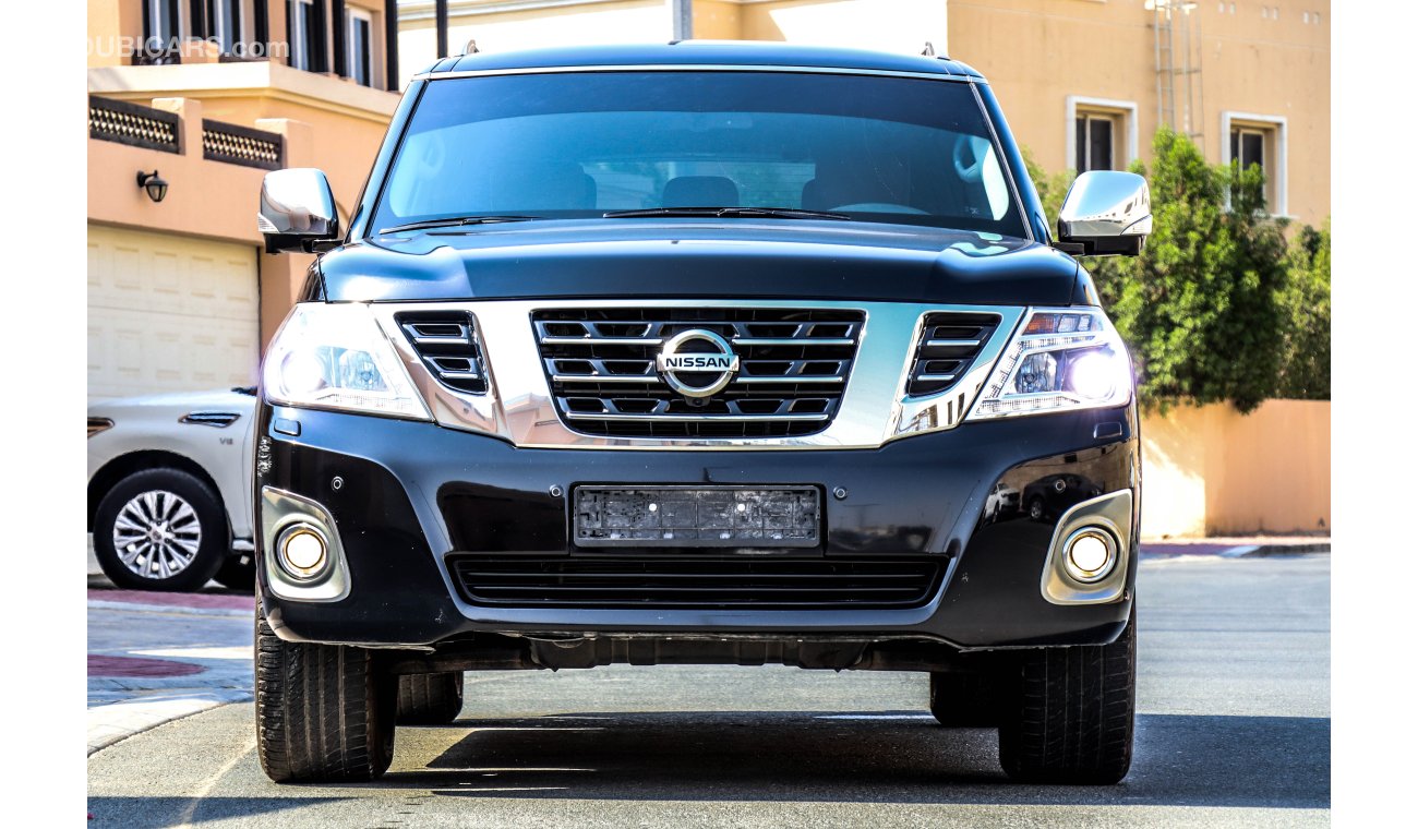 Nissan Patrol Platinum 2016 GCC under Warranty with Zero Down-Payment.