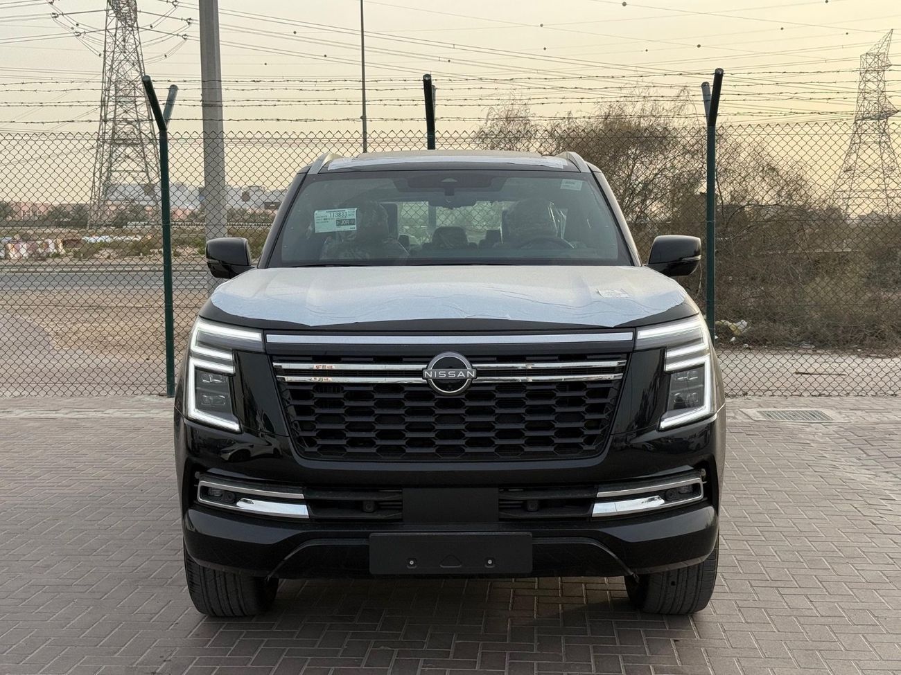 نيسان باترول LE Platinum City 3.5L 2026 black inside Tan  interior
