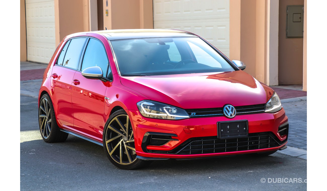 Volkswagen Golf R 2018 GCC under Agency Warranty with Zero Down-Payment.