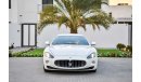 Maserati Granturismo 4.2L V8 - 2Y Warranty - GCC - AED 2,377 PER MONTH - 0% DOWNPAYMENT
