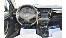 Peugeot 301 AED 529 PM | 1.6L ALLURE 2019 GCC DEALER WARRANTY