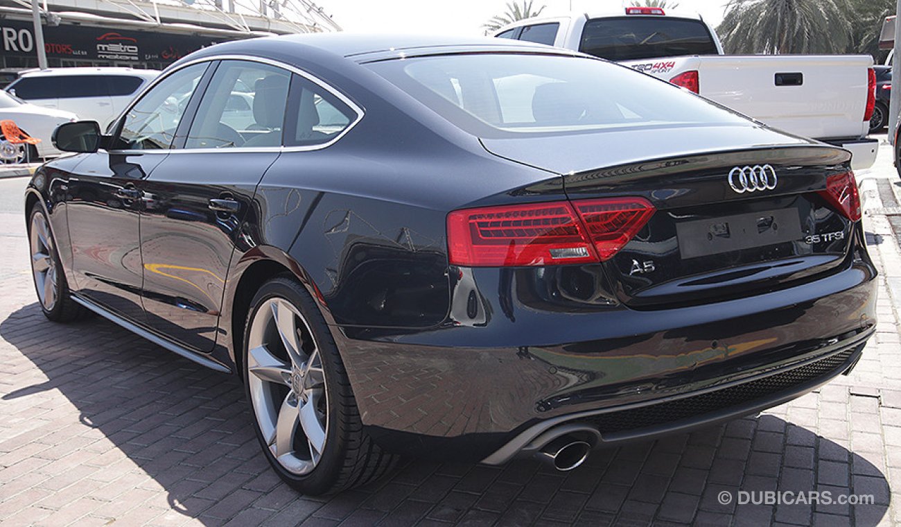 Audi A5 S-Line, GCC specs with Unlimited Mileage Warranty and 105K km Service at Al Nabooda until 2020