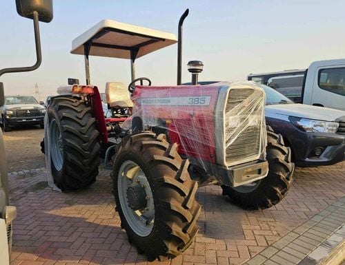 ماسي فيرجوسون 385 TRACTOR / DIESEL / M/T / 4WD / DISC PLOUGH & WITH HARROW (CODE # 69072)