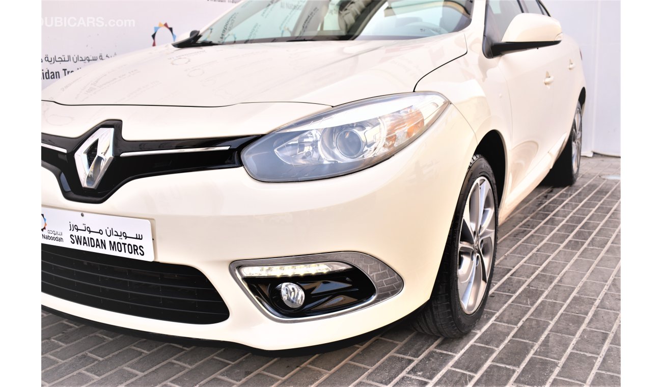 Renault Fluence DEALER WARRANTY 2.0L LE 2017 GCC SPECS