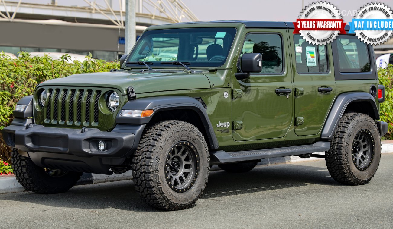 Jeep Wrangler 2021 UNLIMITED SPORT V6 3.6L W/ 3 Yrs or 60K km Warranty @ Trading Enterprises