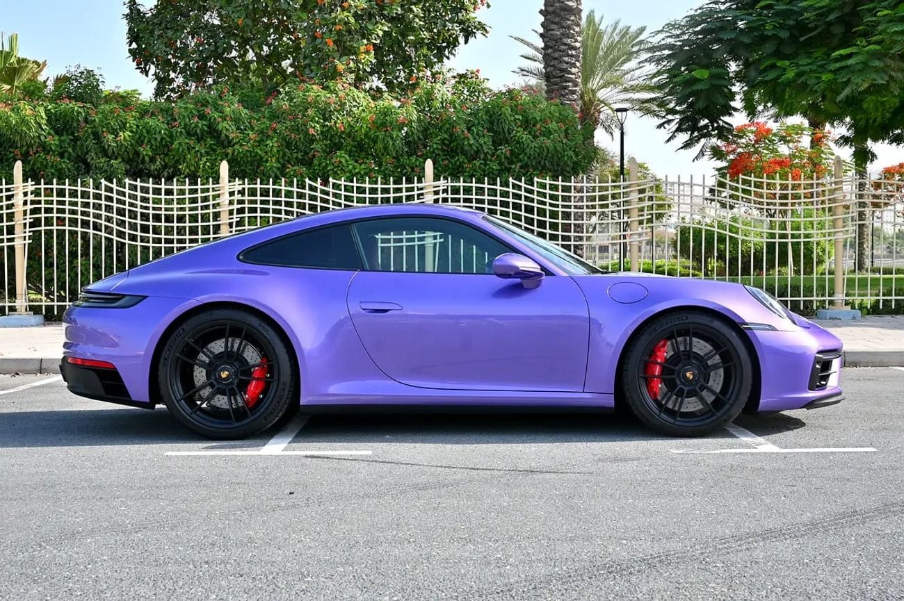 Porsche 911 CARRERA GTS Manual | Purple | 3.0L Twin-Turbo Flat-6 | 480 HP | 2,751 KM