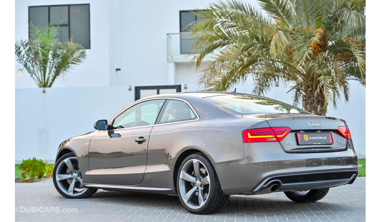 Audi A5 S-line 3.0L V6 | 1,155 P.M | 0% Downpayment | Full Option | Exceptional Condition!