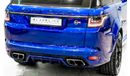 Land Rover Range Rover Sport 2019 Range Rover Sport SVR Carbon Edition, Land Rover Warranty + Service, Low KMs, GCC
