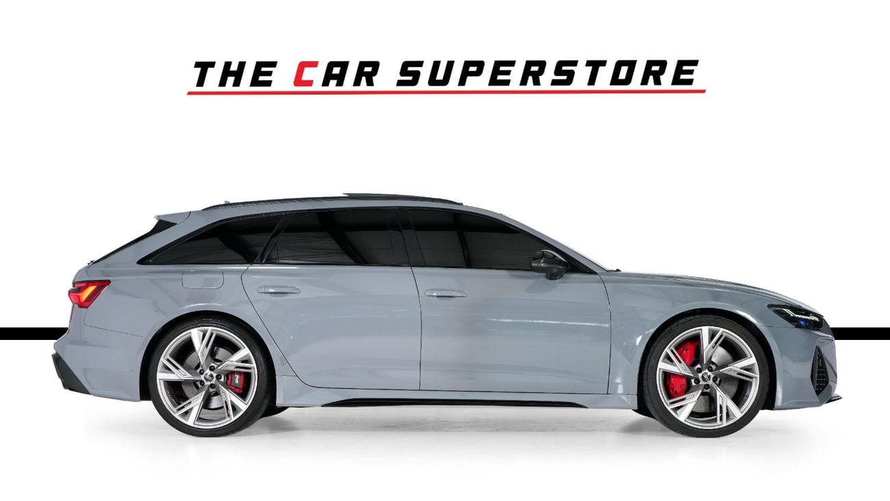 Audi RS6 STD Avant-22 Inch Silver Rims-Red Brake calipers-Premium Leather Interior