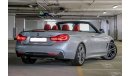 BMW 420i i Convertible 2018 GCC (JULY SUMMER OFFER) under Agency Warranty with Zero Down-Payment.