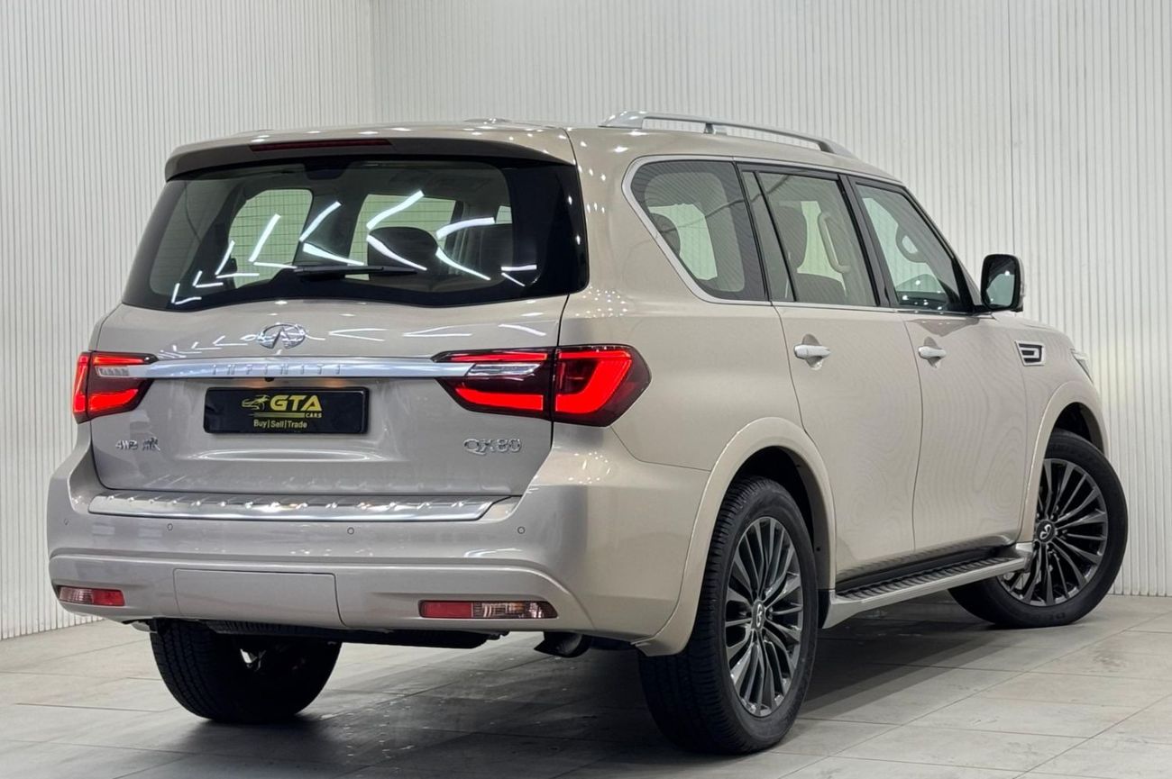 إنفينيتي QX80 Luxury 8st 5.6L 2022 Infiniti QX80 Luxury, 2027 Infiniti Warranty + Service Pack, Fully Loaded, 8 Se