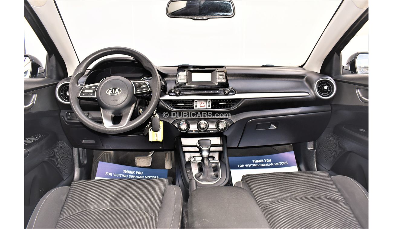 Kia Cerato AED 879 PM 1.6L LX GCC AGENCY WARRANTY UP 2025 OR 150K KM