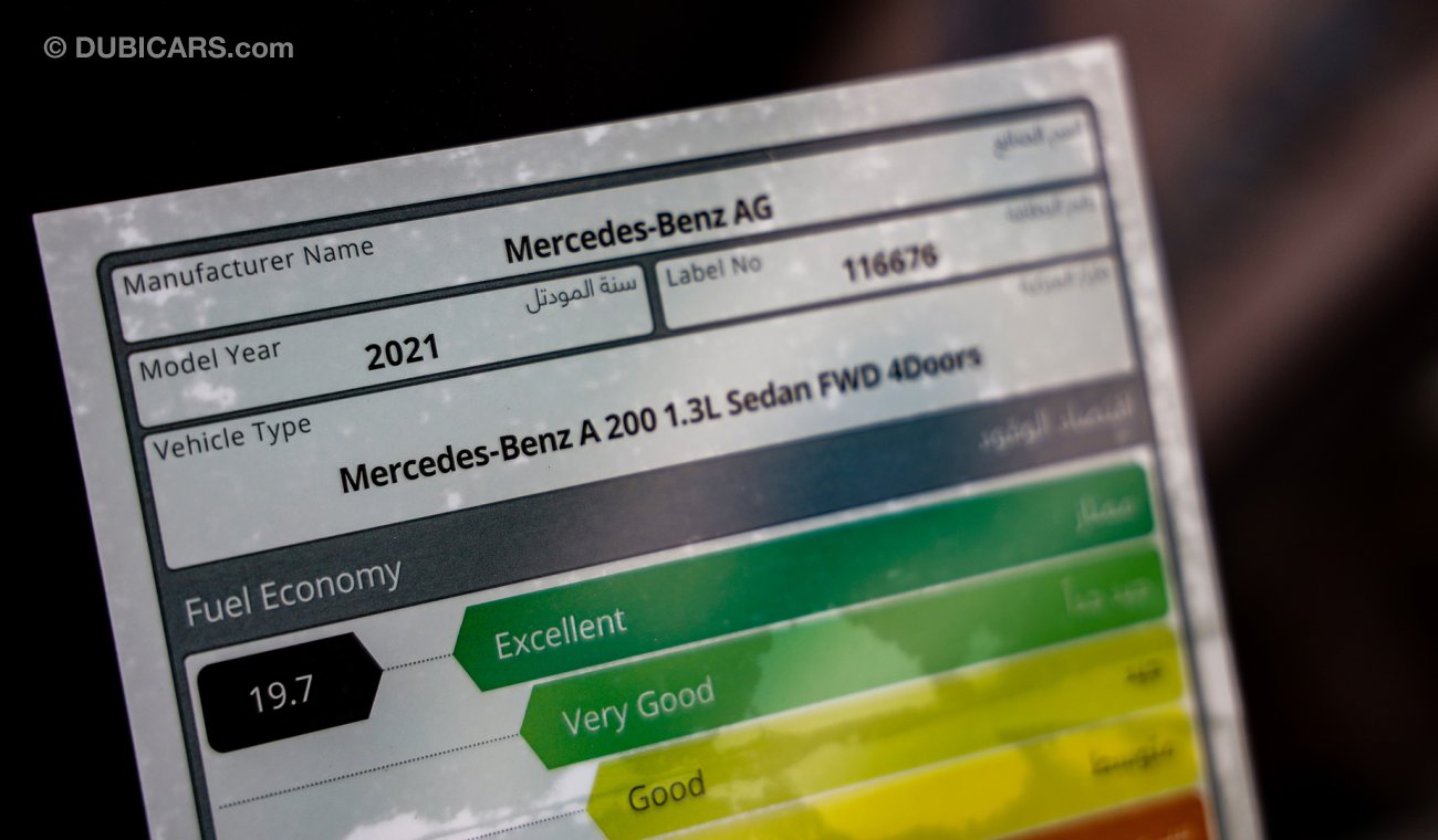 Mercedes-Benz A 200 AMG,GCC,2021, 0km, w/2 Yrs Unlimited Mileage Warranty+3 Yrs Service @ EMC