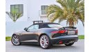 Jaguar F-Type V6 Convertible | 2,624 P.M | 0% Downpayment | Full Option | Low Kms