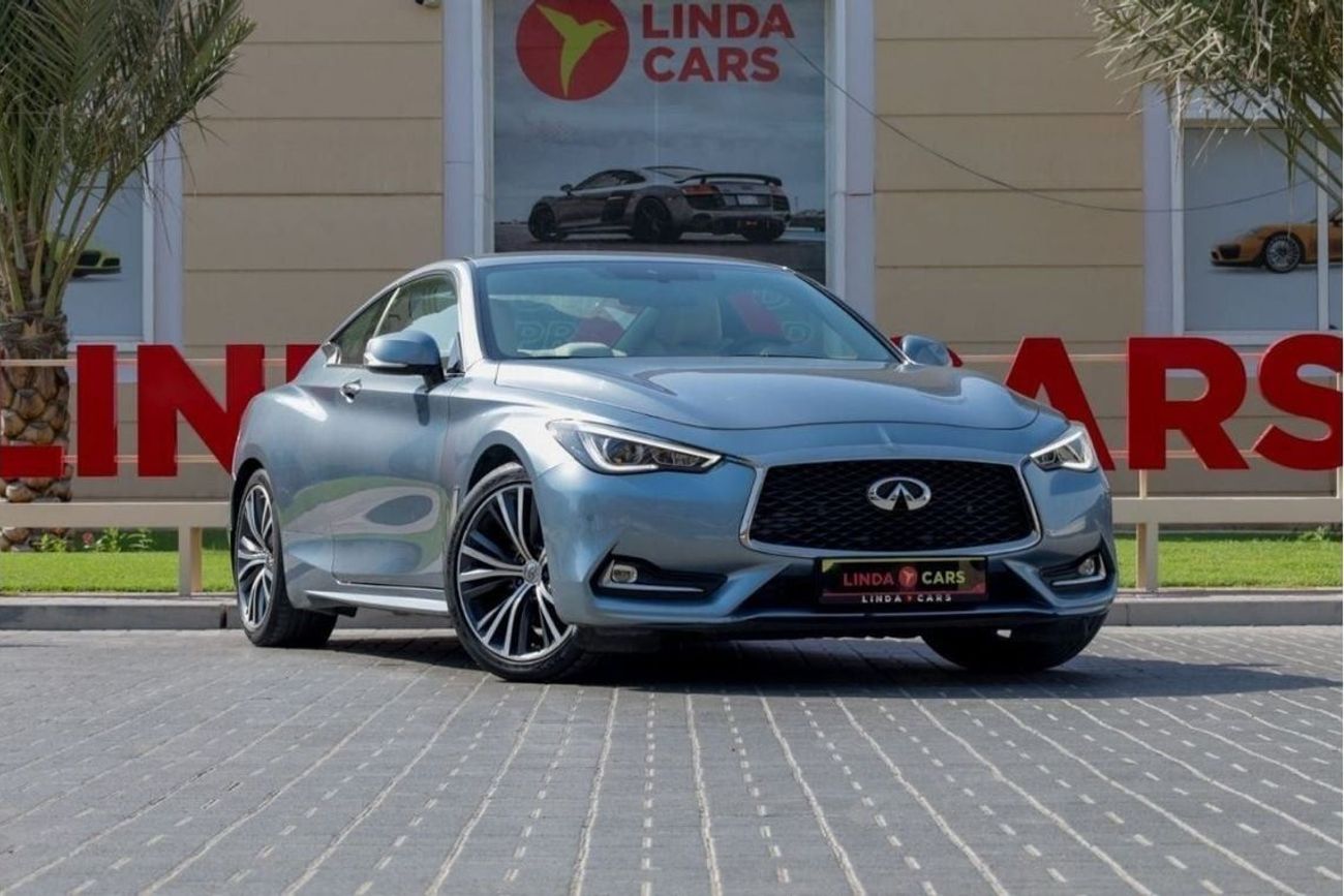 Infiniti Q60 Premium Infiniti Q60 2018 GCC (LOWEST MILEAGE) under Warranty with Flexible Down-Payment.