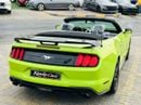 Ford Mustang EcoBoost Convertible | Monthly AED 1060/- | 0% DP | Custom Leather Seats | Fog Lights | # 13059
