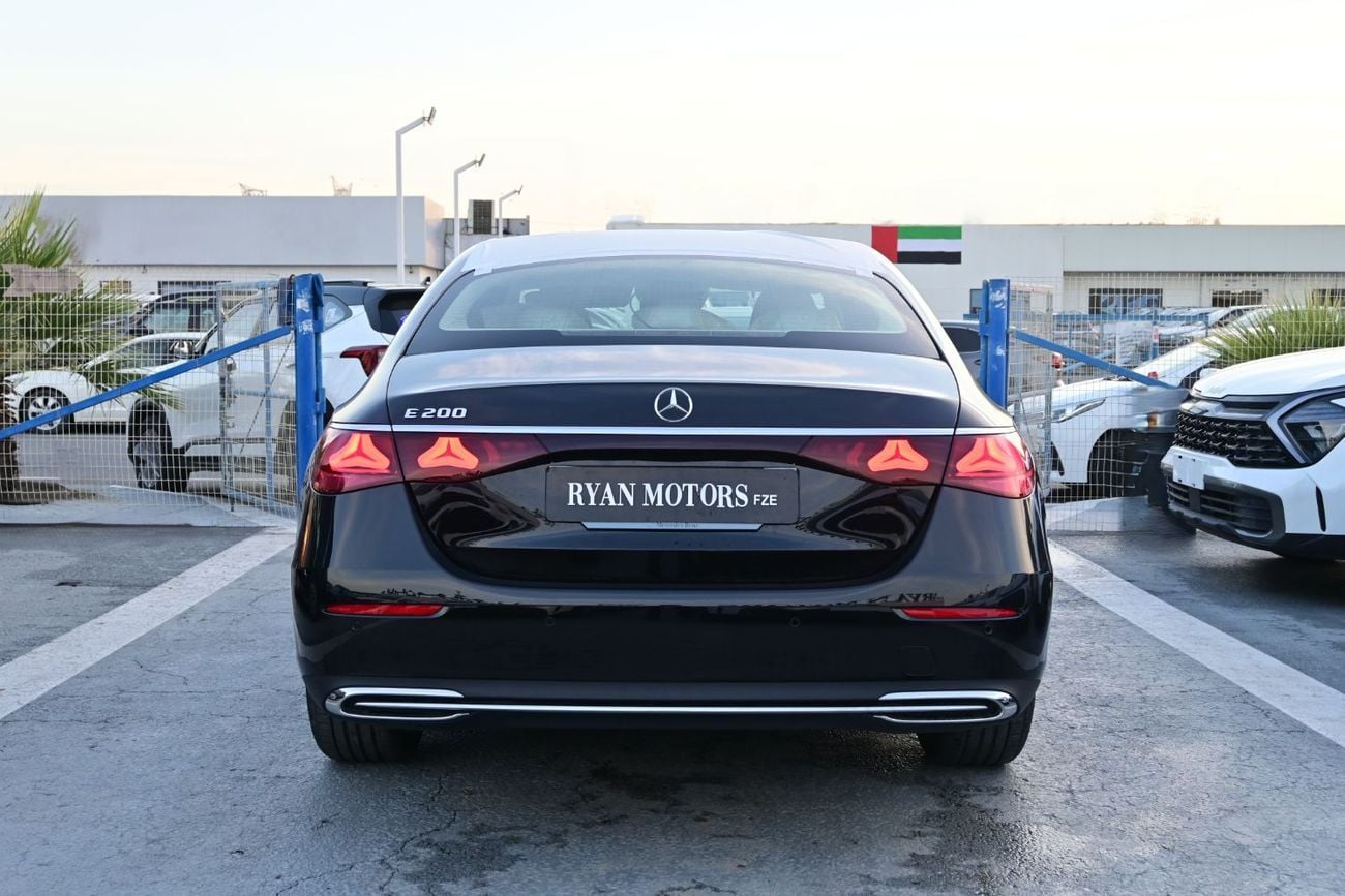 مرسيدس بنز E200 STD Mercedes-Benz E200 2.0L Turbo + Mild Hybrid Color Black Model 2025