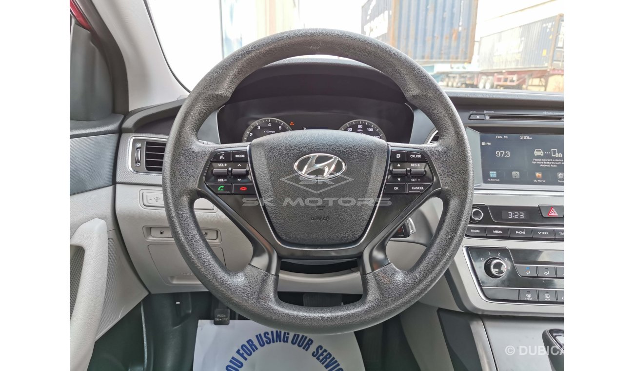 Hyundai Sonata 2.4L, 16" Rims, LED Headlights, Rear Camera, Bluetooth, Fabric Seats, Dual Airbags (LOT # 358)