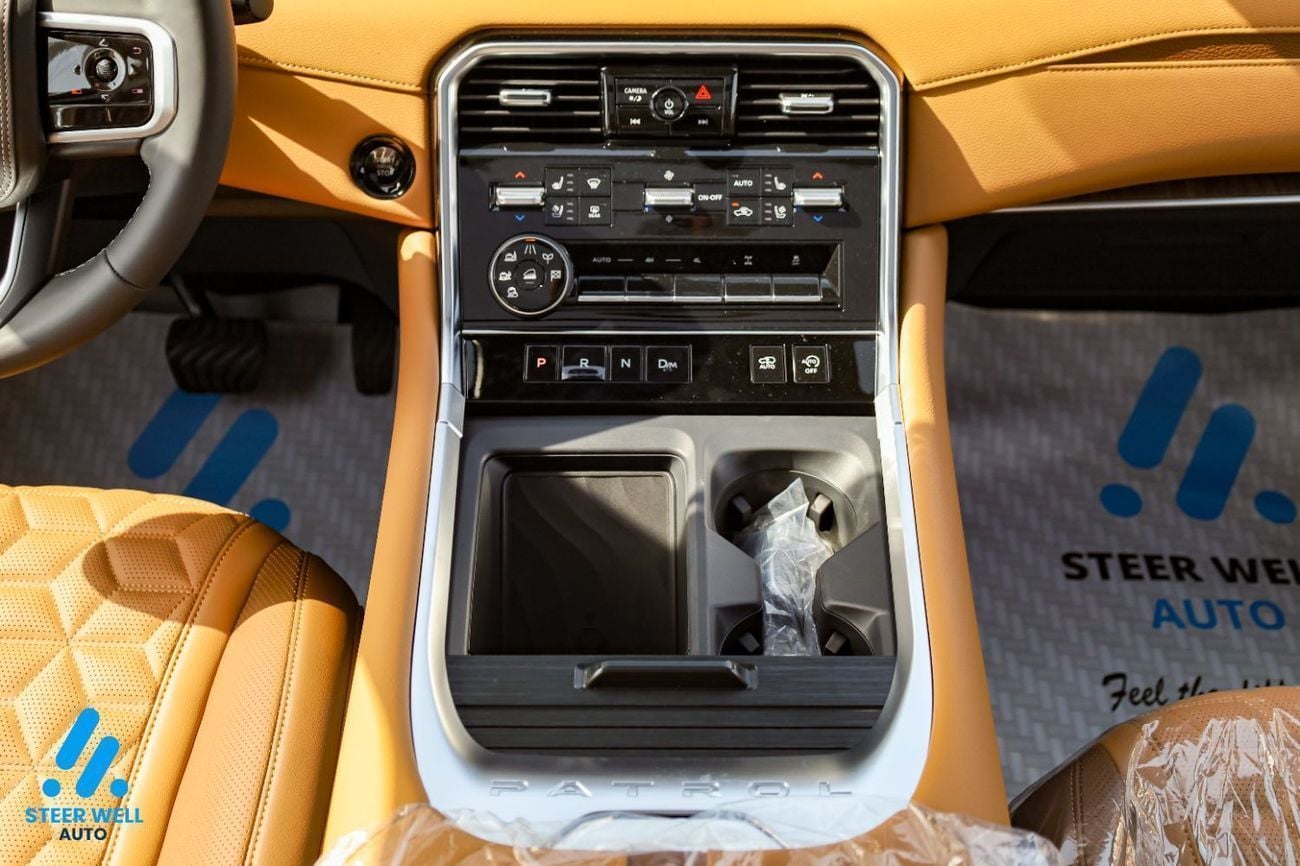 نيسان باترول LE Platinum | Twin-Turbo | 9AT | Dual-Tone  | Tan Interior | Height-Control | Export Only