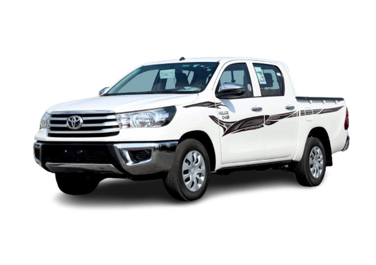 Toyota Hilux ECT0045 - Toyota Hilux Dcab GL - 2.4L Diesel Manual 2wd - White/Red