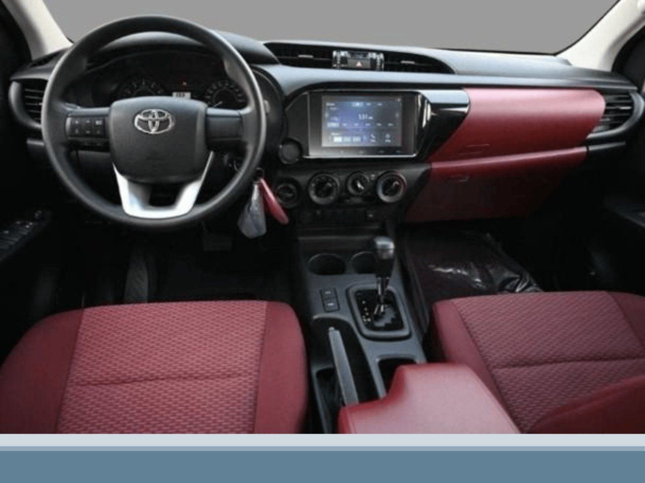 Toyota Hilux ECT0038 - Toyota Hilux DCab Pick Up DLXG - 2.7L Petrol Auto 4wd White/Red