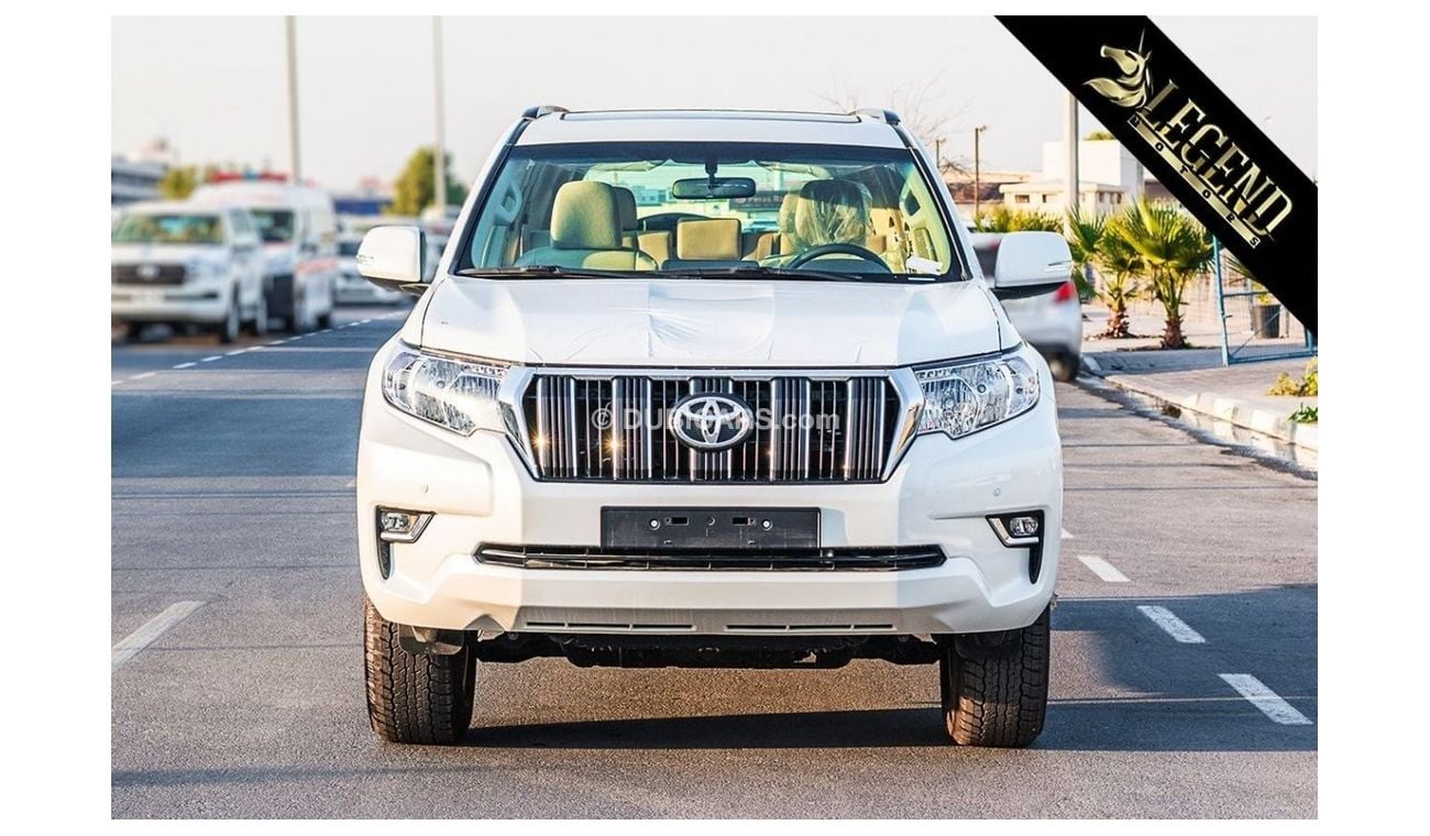 تويوتا برادو 2021 Toyota Prado 4.0L GXR V6 - White inside Beige - Bulk Stock Available | Export Outside GCC