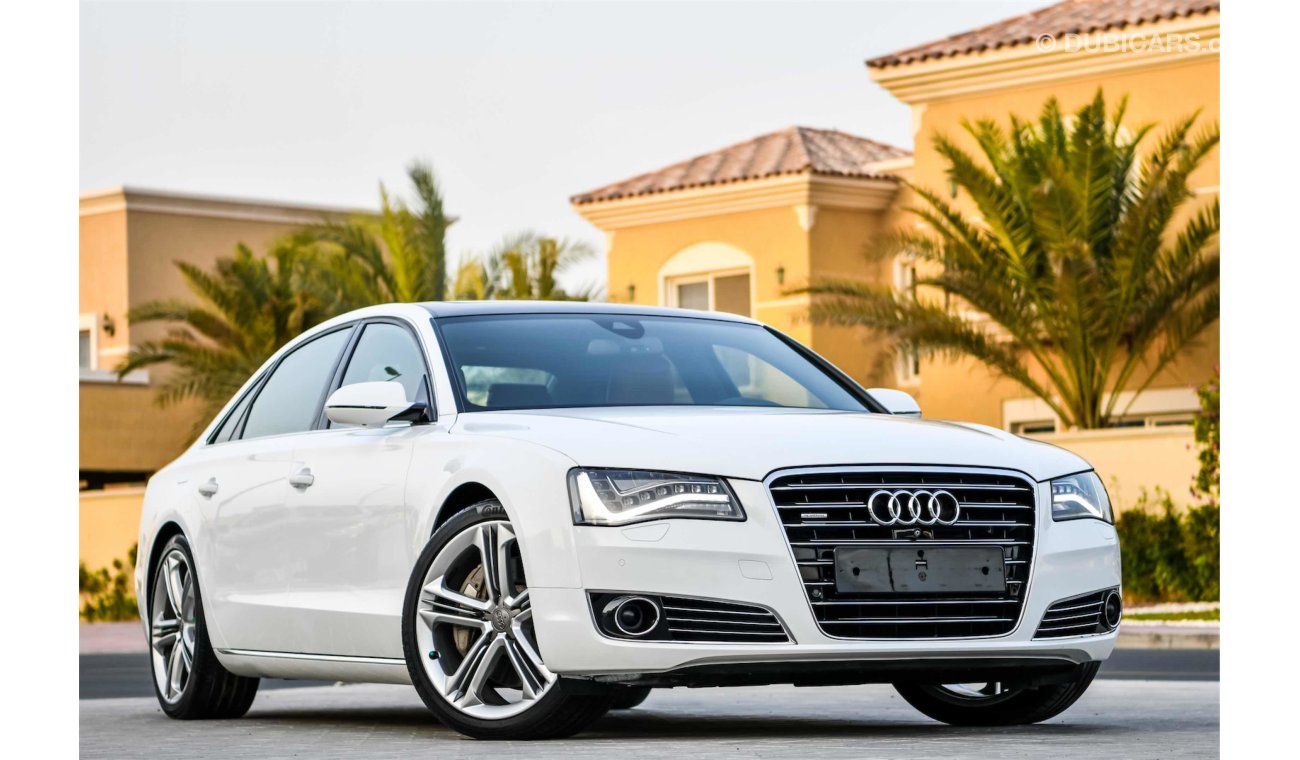 Audi A8 4.0T V8 Quattro - 2 Y Warranty! GCC - AED 2,472 PER MONTH - 0% DOWNPAYMENT