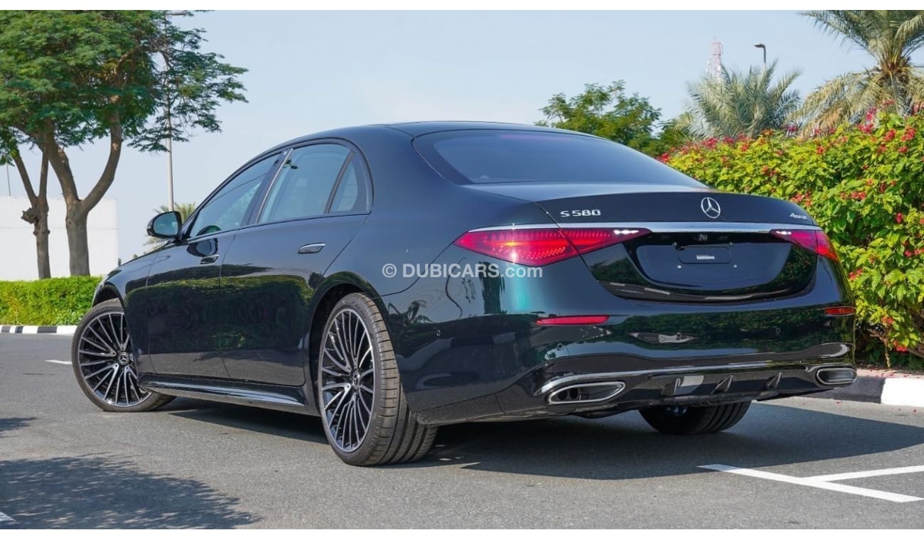 مرسيدس بنز S 580 Mercedes Benz S 580 Emerald green | 4Matic V8 | HUD | Pilot Seats Fully Loaded REAR AXLE STEERING |