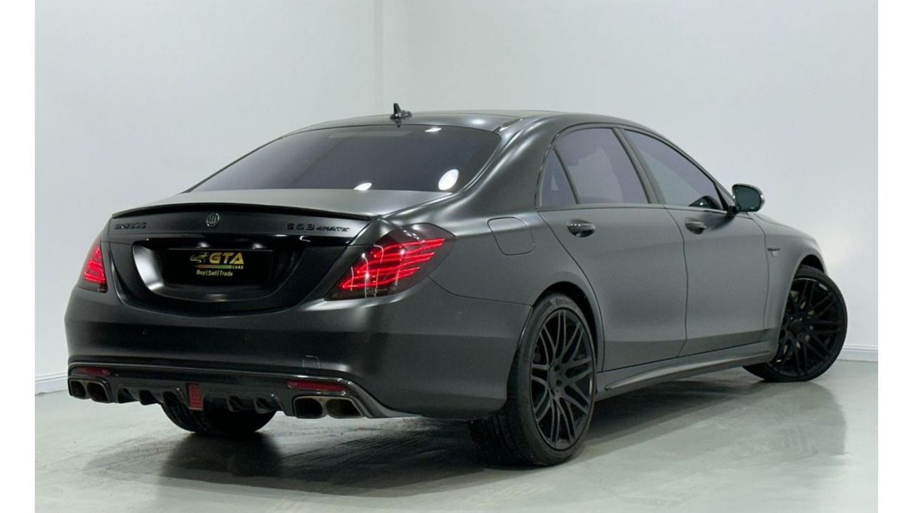 Mercedes-Benz S 63 AMG 2015 Mercedes Benz S63 4MATIC Brabus Edition, 1 Of 1, Full Service History, Fully Loaded, GCC
