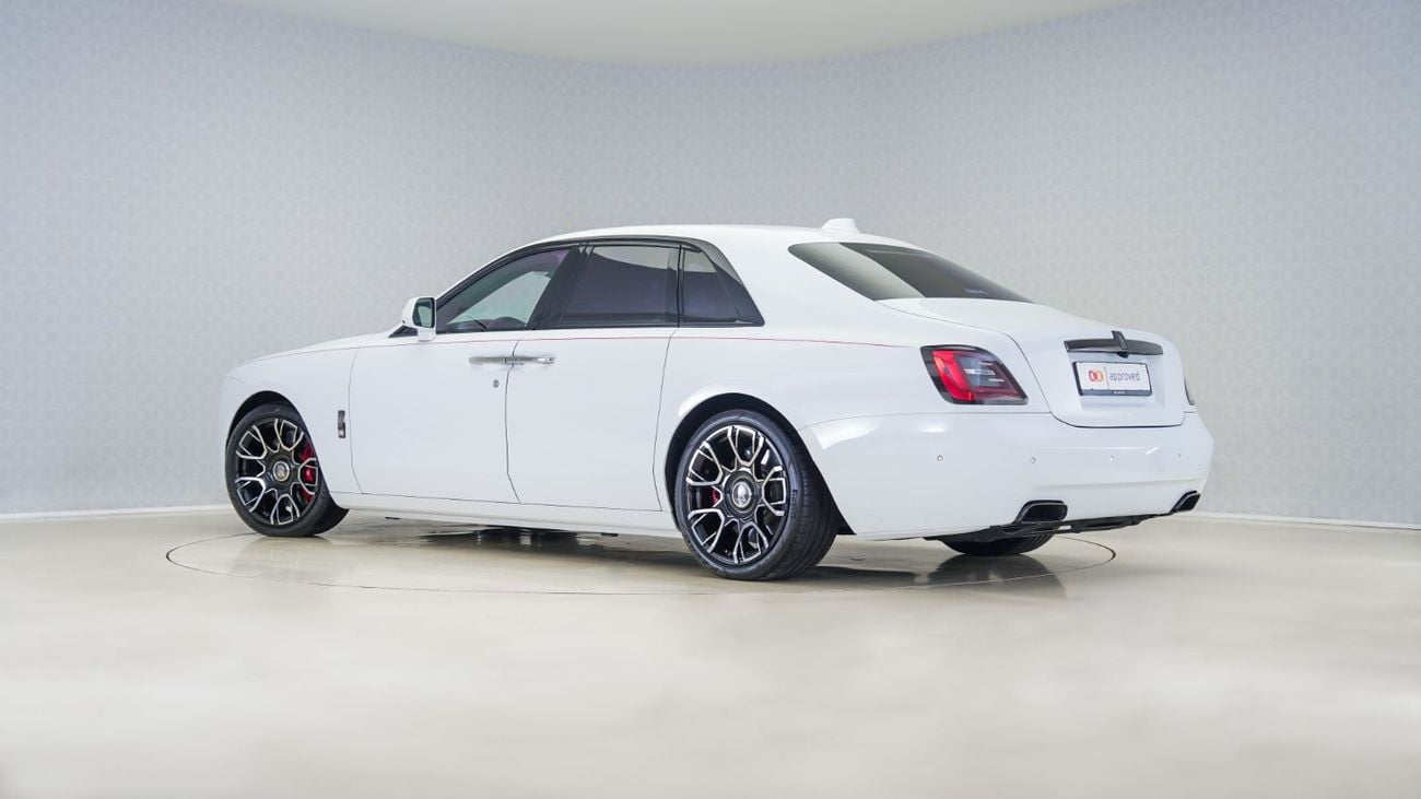 رولز رويس جوست Ghost Black Badge | AED 15,136 PM | Up to 3 Years Unlimited Warranty |