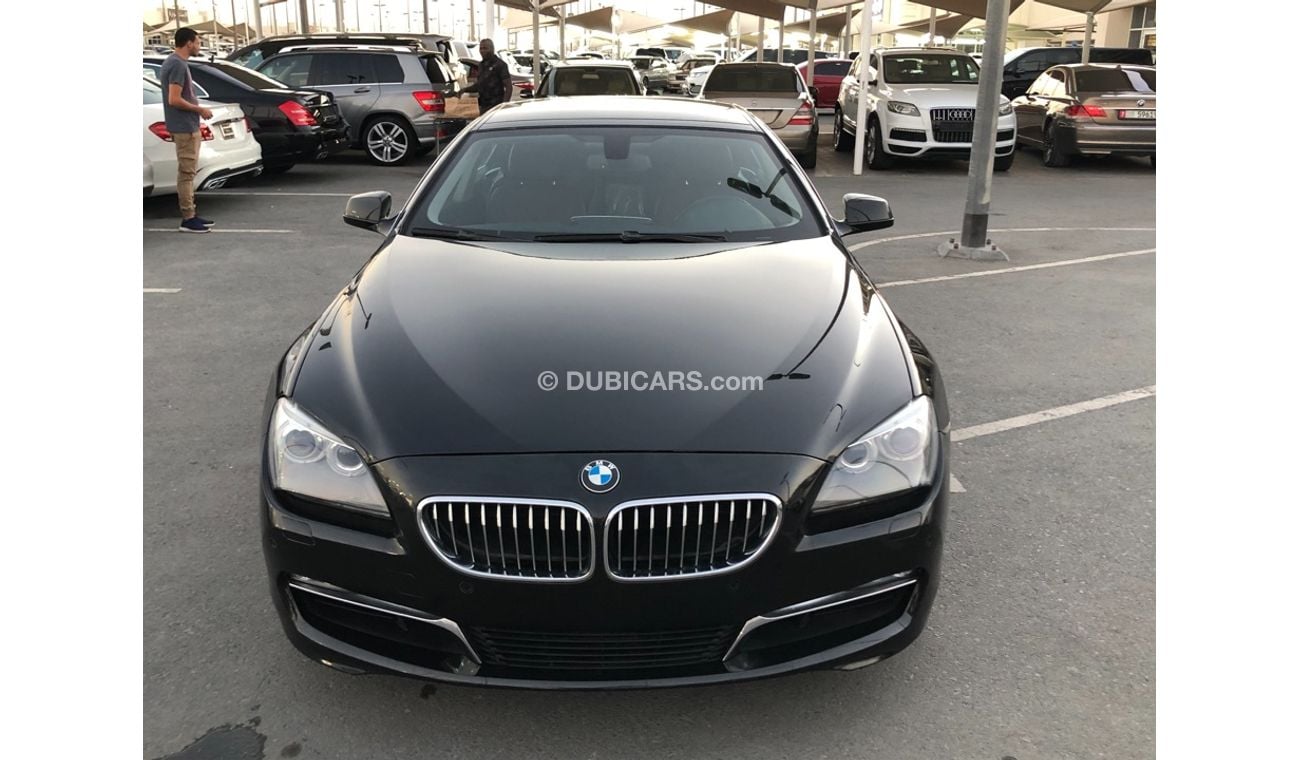 BMW 640i BMW640 MODEL 2015 GCC car perfect condition full option low mileage panoramic roof leather seats nav