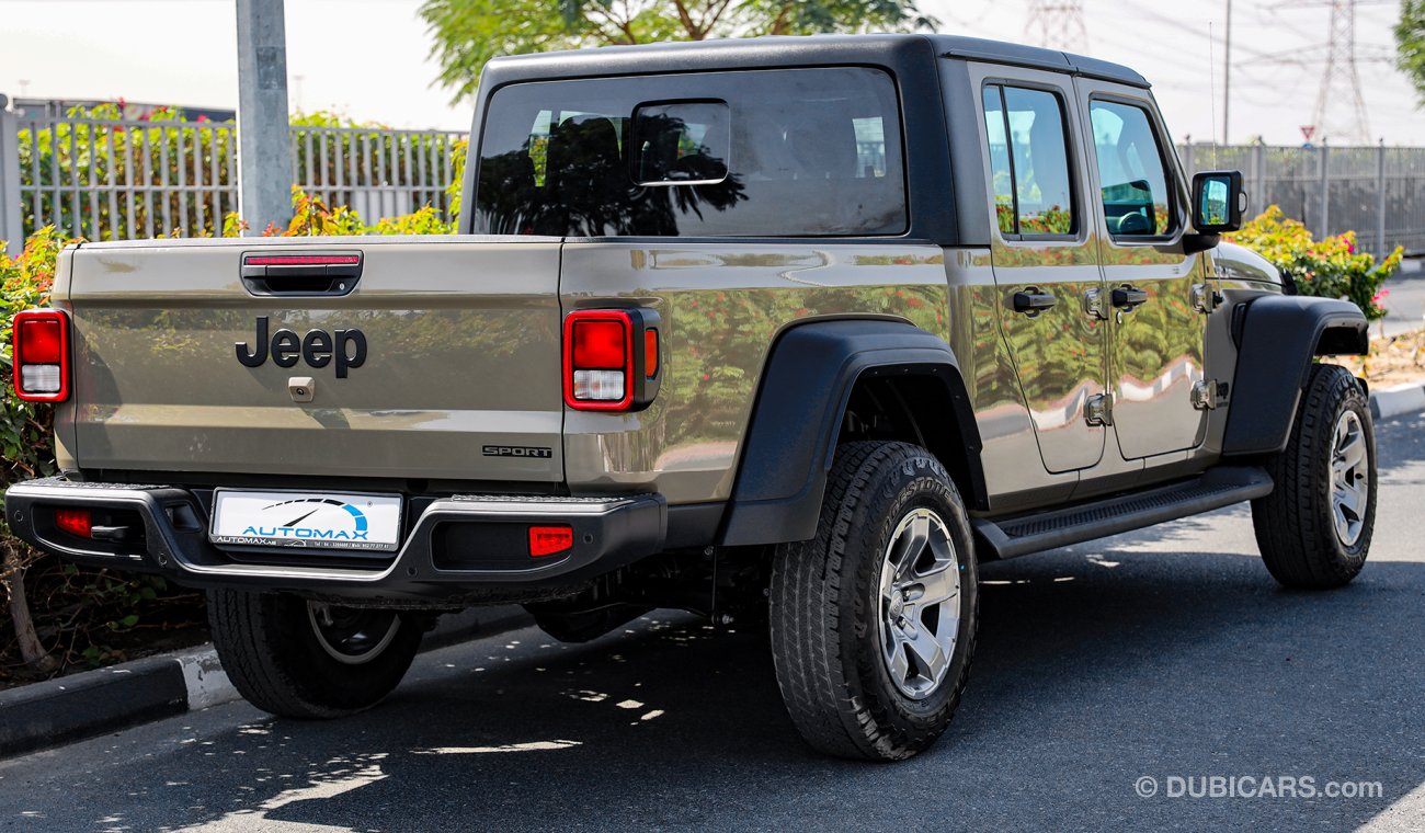 Jeep Gladiator 2020  Sport 4X4, 3.6L V6 GCC, 0km , W/ 3 Yrs or 100K km Warranty @ Trading Enterprises