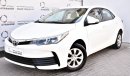 Toyota Corolla 1.6L SE 2018 GCC SPECS DEALER WARRANTY