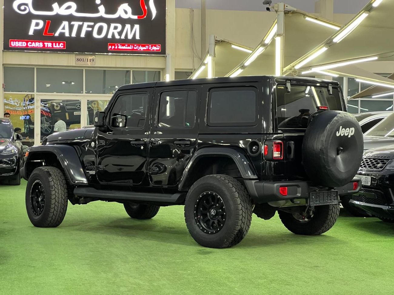 Jeep Wrangler Jeep wrangler unlimited sport V6, Model 2021 Gcc specs  original paint no accident, Under dealer war