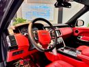 لاند روفر رينج روفر Supercharged 5.0L SUPERCHARGED VOGUE V8 || GCC II FULLY LOADED || CHASSIS ACCIDENT FREE || RED INTER