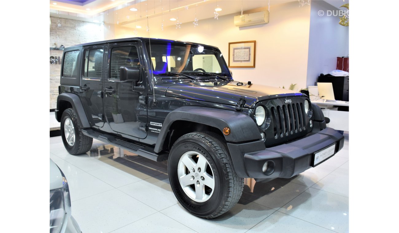 Jeep Wrangler Jeep Wrangler JK UNLIMITED SPORT 2018 Model!! in Grey Color! GCC Specs ORIGINAL PAINT ( صبغ وكاله ) 