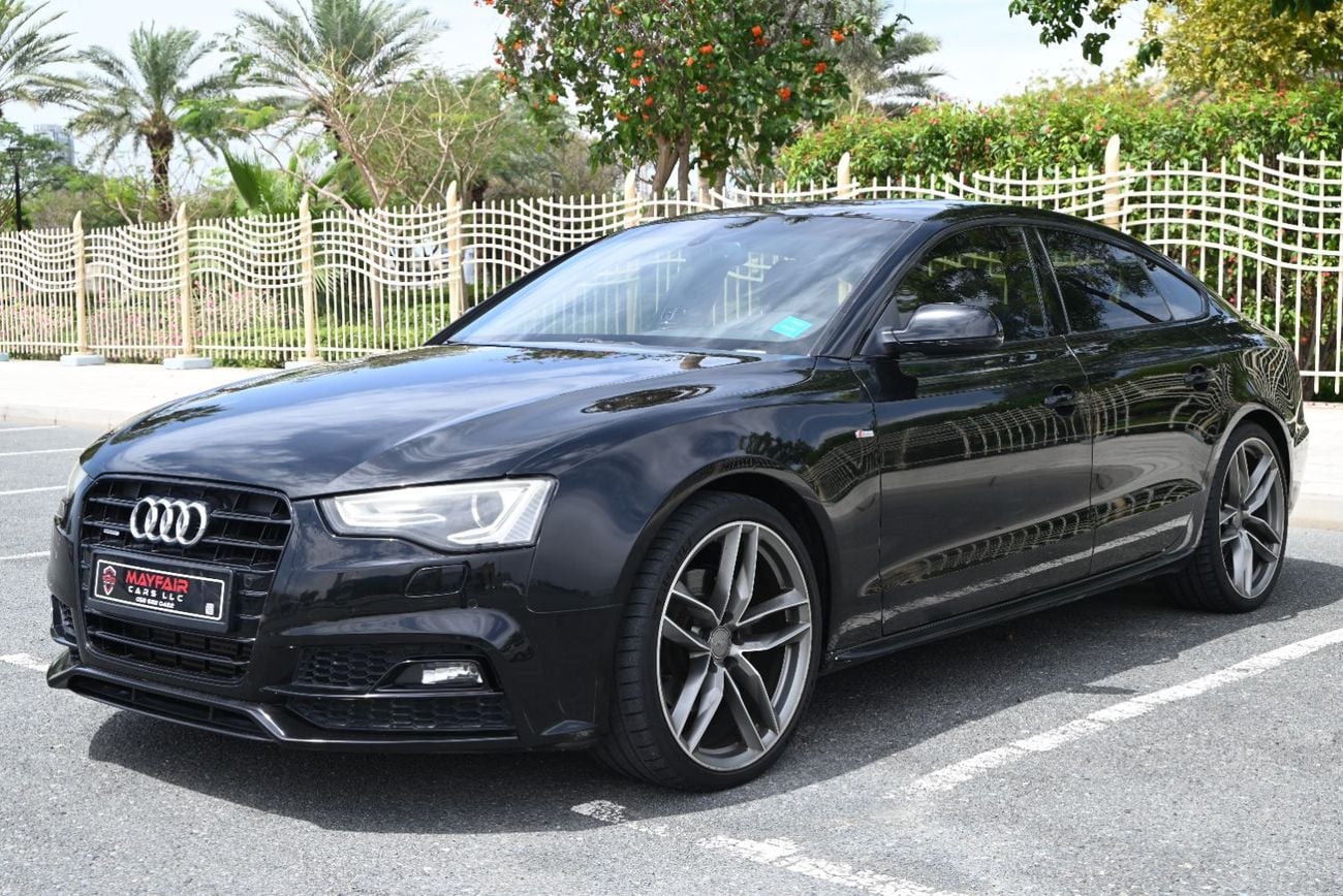 Audi A5 40 TFSI Style & Technology Selection S-line 2.0L - AUDI A5 2016 - ACCIDENT FREE - GCC - BLACK EDITIO